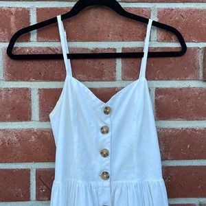White Linen Dress